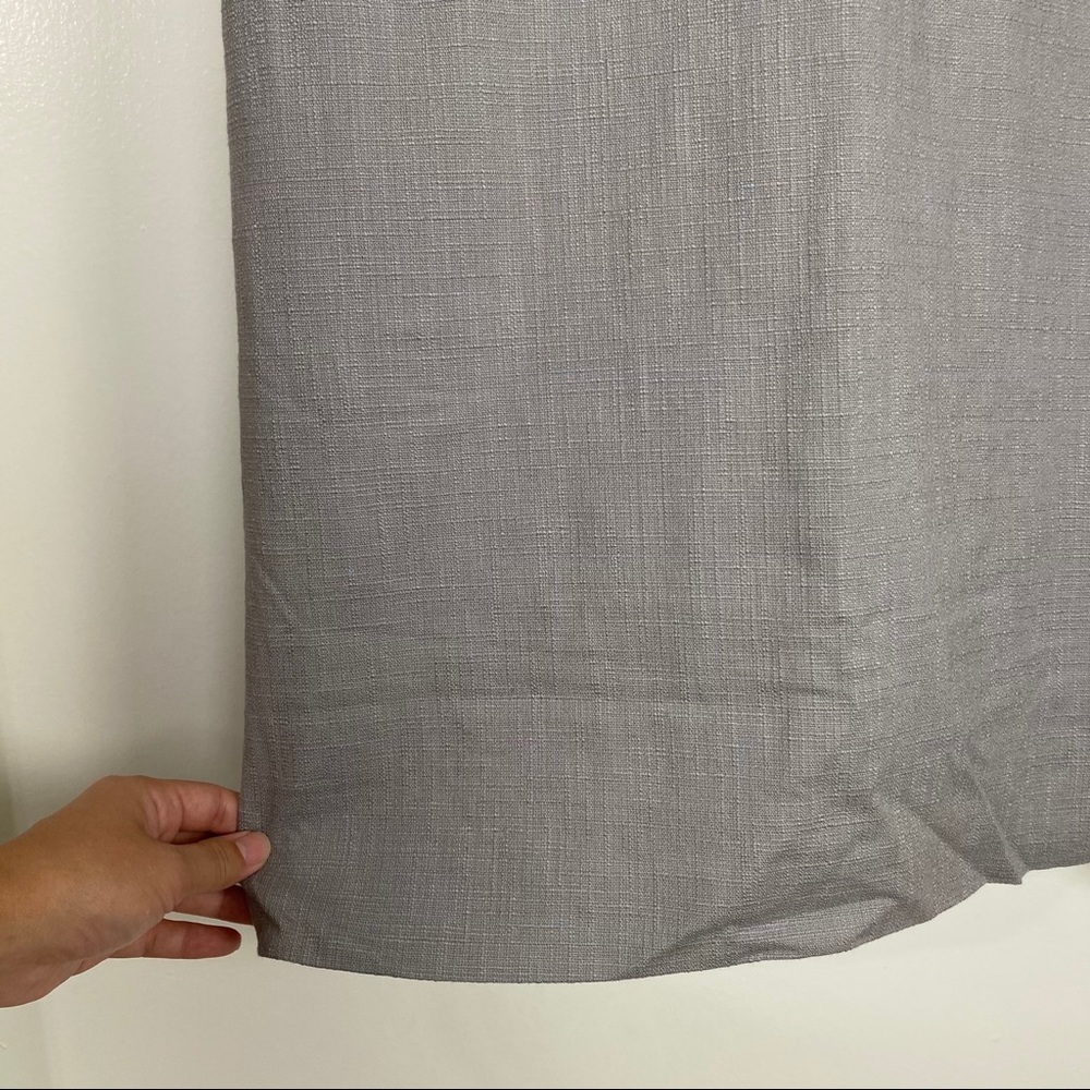 J.Crew Silk/Cotton Cowl Neck Sheath Dress Grey 4 - Picture 4 of 7